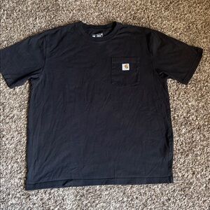 Carhartt Black Tee with Pocket